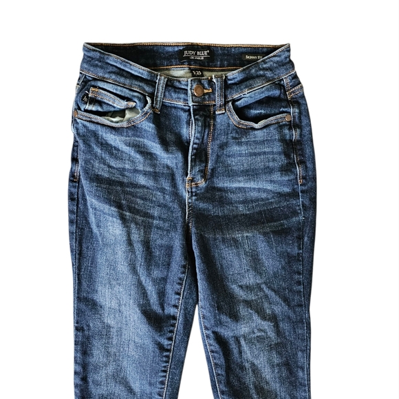 Judy Blue Dark Wash Denim Skinny Denim Jeans Size 1/25 - Picture 2 of 5